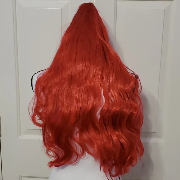 New Disney Store The Little Mermaid Princess Ariel Girls Costume Wig - Picture 2 of 9